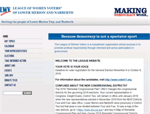 Tablet Screenshot of lwvlmn.org